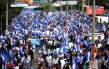Marche de soutien aux mères dont les enfants ont été tués dans des manifestations en avril, le 30 mai 2018 à Managua