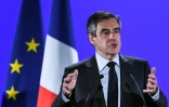 François Fillon, candidat LR à la présidentielle, lors d'un meeting à Besançon, le 9 mars 2017