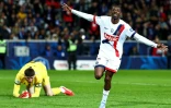 L'attaquant français du PSG Ousmane Dembélé, le 1er avril 2025 en Coupe de France contre Dunkerque, à Villeneuve-d'Ascq