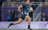 Le rugbyman français Antoine Dupont le 25 juillet 2024 au stade de France à Saint-Denis lors du tournoi olympique de rugby à 7
