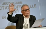 Le délégué général du festival de Cannes Thierry Frémaux en conférence de presse à Paris, le 3 juin 2021