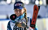 L'Américaine Mikaela Shiffrin, médaillée de bronze du slalom des Mondiaux de Cortina d'Ampezzo, le 20 février 2021