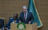 Le secrétaire général des Nations Unies Antonio Guterres au sommet de l'Union africaine le 15 février 2025 à Addis Abeba
