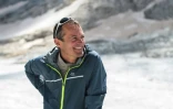 Pierre René sur le glacier d'Ossoue au pic du Vignemale au sud-ouest de Toulouse dans les Pyrénées le 5 septembre 2021