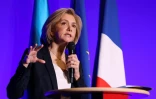 La candidate LR à la présidentielle Valérie Pécresse s'exprime lors d'une conférence de presse à Paris le 21 mars 2022