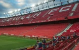 Le stade Ramon Sanchez Pizjuan de Séville s'apprête à accueillir le derby Séville FC contre le Real Betis à huis clos, le 11 juin 2020