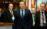 Le Premier ministre britannique David Cameron le 19 février 2016 à Bruxelles