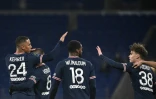 Le jeune Edouard Michut (#38) et Thilo Kehrer, buteur pour Paris, ont fait une bonne rentrée contre Lyon à Décines, le 9 janvier 2022