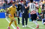 Le sélectionneur argentin des Etats-Unis Mauricio Pochettino lors du match du Mondial contre l'Australie, le 19 juin 2026 à Seattle