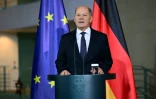 Le chancelier allemand Olaf Scholz fait une déclaration, le 11 décembre 2024 à Berlin, quelques jours avant le vote de confiance au Bundestag contre lui prévu le 16 décembre 2024