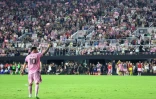 L'attaquant argentin de l'Inter Miami, Lionel Messi, célèbre sa victoire contre Cruz Azul au DRV PNK Stadium de Fort Lauderdale, en Floride, le 21 juillet 2023