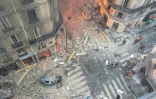 La rue de Trévise, après une explosion au gaz, le 12 janvier 2019 à Paris