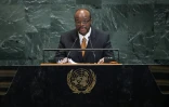 Le roi Mswati III d'Eswatini, à l'Assemblée générale de l'ONU à New York, le 25 septembre 2025