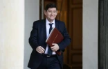 Le ministre de la Ville et de la Jeunesse, Patrick Kanner à la sortie du Conseil des ministres le 10 février 2016 à l'Elysée à Paris