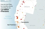 Les incendies sur la côte ouest des Etats-Unis