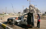 La ville de Mossoul après un bombardement le 22 mars 2015 en Irak