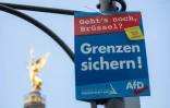 Une affiche de campagne de l'extrême droite Alternative pour l'Allemagne (AfD), le 19 mai 2019 à Berlin