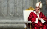 le pape François dans la basilique Saint-Pierre au Vatican, le 29 juin 2020