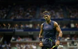 Le tenant du titre Rafael Nadal vainqueur de David Ferrer sur abandon à l'US Open, le 27 août 2018 à New York