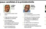 Cameroun : principaux candidats à la présidentielle
