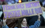 Une manifestation contre les violences faites aux femmes Ă Paris, le 25 novembre 2023
