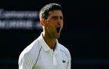 Novak Djokovic contre Cameron Norrie en demi-finale de Wimbledon, le 8 juillet 2022