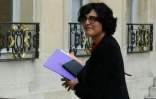 La ministre du Travail Myriam El-Khomri arrive à l'Elysée à Paris pour un conseil des ministres extraordinaire, le 10 mai 2016