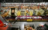 Un centre de tri et de distribution des services postaux américains (USPS), le 30 novembre 2022 à Los Angeles, en Californie