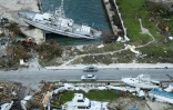Vue aérienne des dégâts provoqués par l'ouragan Dorian à Marsh Harbour, dans l'archipel des Bahamas, le 5 septembre 2019
