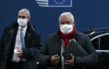 Le Premier ministre portugais Antonio Costa arrive au siège de l'Union européenne à Bruxelles, le 10 décembre 2020