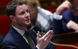 Le ministre des Transports Clément Beaune, le 11 avril 2023 à l'Assemblée nationale à Paris