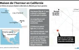 Carte de la Californie localisant Perris où des parents ont séquestré et affamé leurs 13 enfants