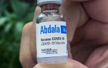 Un flacon du candidat-vaccin cubain Abdala contre le Covid-19, le 19 mars 2021 à La Havane