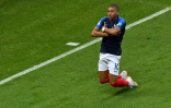 Le Français Kylian Mbappé buteur lors de la qualification en quarts de finale du Mondial le 30 juin 2018