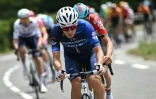 Le cycliste français de l'équipe Groupama-FDJ Valentin Madouas, lors du début de la 19ème étape de la 111ème édition du Tour de France, dans les Hautes-Alpes, le 19 juillet 2024