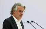 Le président de la Ligue de football professionnel (LFP) tient une conférence de presse au ministère de l'Intérieur, place Beauvau à Paris, le 25 juin 2025