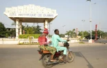 L'entrée de la ville de Ouidah, dans le sud du Bénin, pendant le festival de vaudou, le 10 janvier 2023
