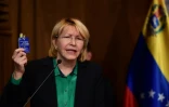 La procureure générale du Venezuela Luisa Ortega, lors d'une conférence de presse, le 25 juillet 2017 à Caracas