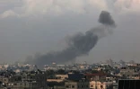 Bombardement israélien sur Khan Younès, dans la bande de Gaza, le 24 décembre 2023