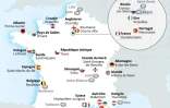 Camps de base des 24 équipes