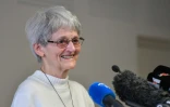 S?ur Bernadette Moriau tient une conférence de presse à Beauvais, dans l'Oise, le 13 février 2018