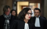 Sophie Obadia (c), l'avocate de la Canadienne Emily Spanton, arrive à la Cour d'assises, le 14 janvier 2019 à Paris