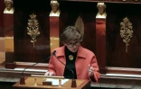 La députée socialiste Michèle Delaunay, rapporteur pour l'assurance-maladie du projet de loi de financement de la Sécurité sociale, le 20 octobre 2015 à l'Assemblée nationale