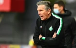 L'entraîneur de Saint-Etienne Claude Puel lors d'un match à Brest, le 21 novembre 2020
