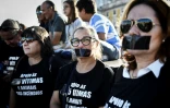 Manifestation de soutien aux victimes des incendies de forĂŞt au Portugal, le 21 octobre 2017 Ă Lisbonne