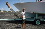 Eugenio Vodini, qui propose des excursions en bateau, le 8 juillet 2026 sur l'île de Stromboli, au nord de la Sicile, en Italie