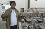 Rachid Fetini, patron d'une usine de textile, à Sidi Bouzid en Tunisie, le 27 octobre 2020.