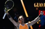 Rafael Nadal a triomphé du Tchèque Tomas Berdych en 8e de finale de l'Open d'Australie le 20 janvier à Melbourne
