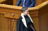 Le procureur général d'Ukraine Iouri Loutsenko à la tribune du Parlement ukrainien à Kiev, le 22 mars 2018