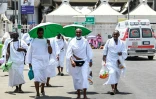 Des pèlerins musulmans arrivent à Mina, pour le hajj, le 26 juin 2023 en Arabie saoudite